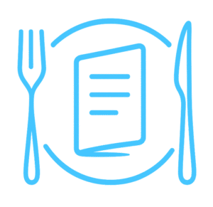 House of Menus - Logo blue